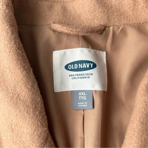 Old Navy Wool Blend Pea Coat in Tan - Picture 5 of 16